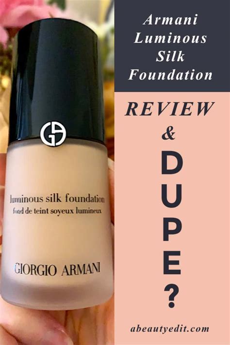 giorgio armani face fabric dupe|giorgio armani luminous silk foundation.